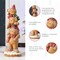 Set of 2 29.25"H Christmas MGO Stacked Gingerbread Man Porch Decor